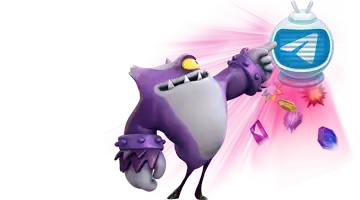 Изображение с маскотом Новое Ретро интернет-казино, указывающим на иконку Telegram, окруженную драгоценными камнями, представляющее эксклюзивные предложения, доступные через платформу Telegram.